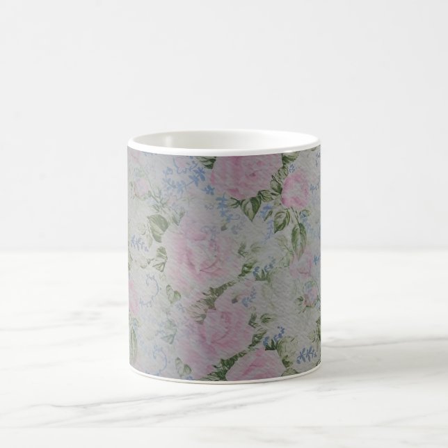 Rosa Rose Vintag Kaffeetasse (Mittel)