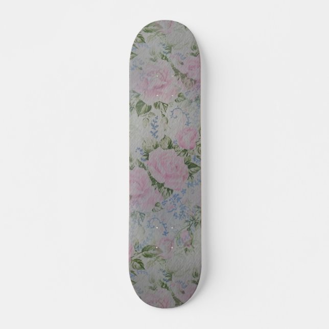 Rosa Rose Vintag Skateboard (Vorne)