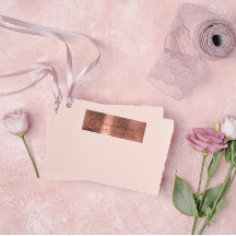 Rosa Rose VIP Monogramm-Rücksendeadressen-Aufklebe