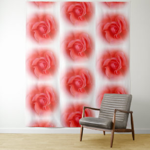 Rosa Rose Wandteppich