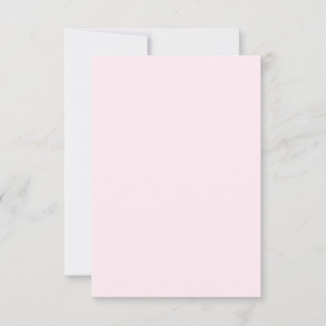 Rosa Rose Weichweich weißes Pastellfarben Karte (Vorderseite)