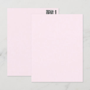 Rosa Rose Weichweich weißes Pastellfarben Postkarte