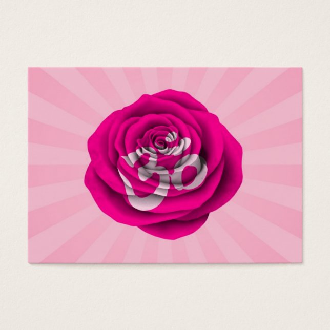 Rosa Rose Yoga Om (Vorderseite)