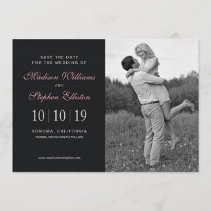 Rosa RoseblumenWatercolor - Save the Date
