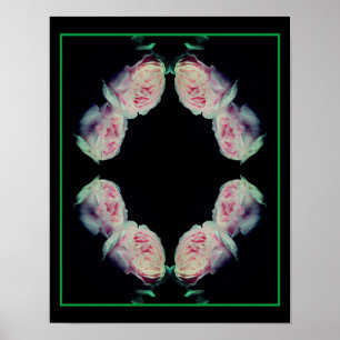 Rosa Rosen Abstrakt Poster