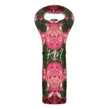 Rosa Rosen Abstraktes Ölgemälde Mit Monogramm