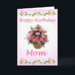Rosa Rosen-alles- Gute zum Karte<br><div class="desc">Dieses ist eine spezielle Geburtstagskarte für jeder Mutter, die für Allzweck verwenden kann. Ich habe es durch mich geschaffen. Es ist reizend und schön und einzigartig.</div>