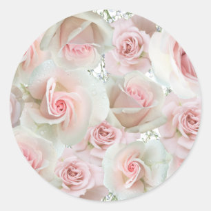 Rosa Rosen & Babyatmung JEDER FARBE Aufkleber
