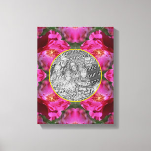 Rosa Rosen Blumen Erstellen Sie Ihr eigenes Foto   Leinwanddruck