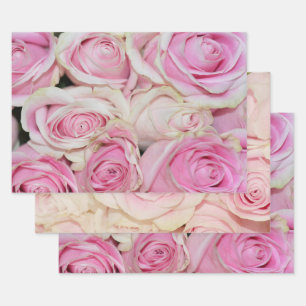 Rosa Rosen Blumen (Fotografie von mir) Liebe Geschenkpapier Set
