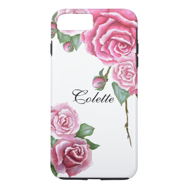 Rosa Rosen-Blumenstrauß iPhone 7 Plusfall Case-Mate iPhone Hülle (Rückseite)