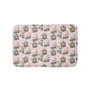 Rosa Rosen Blumentraum Shabby Chic Cottage Kern Badematte