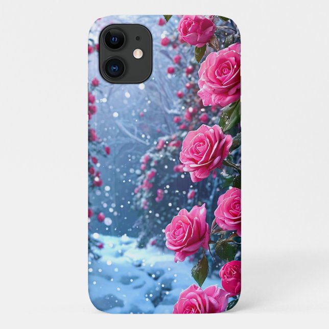 Rosa Rosen Case-Mate iPhone Hülle (Rückseite)
