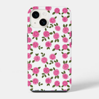 Rosa Rosen floral iPhone 14 Hülle