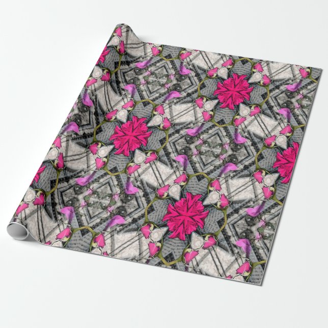 Rosa Rosen für Sie.... Geschenkpapier (Ungerollt)