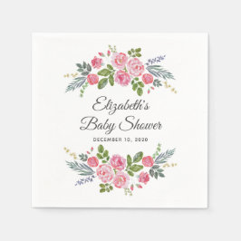 Rosa Rosen. Garten Blume. Bläschendusche Serviette