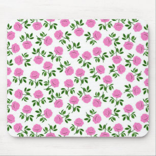 Rosa Rosen-Garten Mousepad