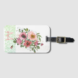 Rosa Rosen Gepäckanhänger