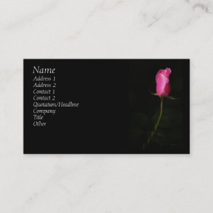 Rosa Rosen-Geschäfts-Karte Visitenkarte