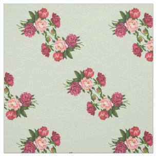 Rosa Rosen-Gewebe Stoff