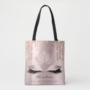 Rosa Rosen-Gold erröten Haut-funkelnd Tasche