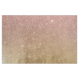 Rosa Rosen-GoldGlitzer und Goldfolien-Masche Stoff