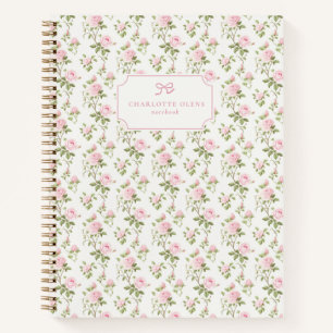 Rosa Rosen, Grandmillennial & Cottage Core Notizbuch