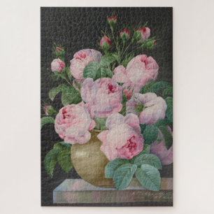 Rosa Rosen in einer Vase – Pierre Joseph Redouté