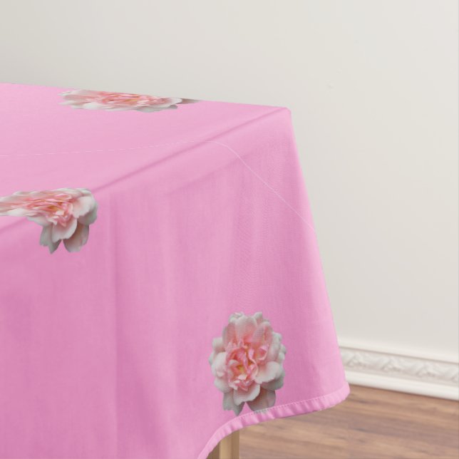 Rosa Rosen in Rosa Tischdecke (Beispiel)