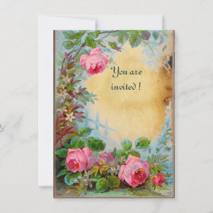 ROSA ROSEN & JASMINEN Pergamentpapier Einladung