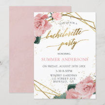 Rosa Rosen Junggeselinnen-Abschied