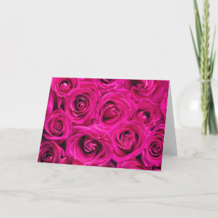 Rosa Rosen (Liebe und Romantik) Karte