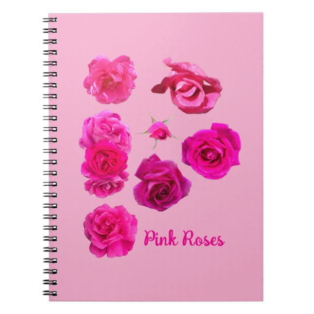 Rosa Rosen  Notizblock (Vorderseite)