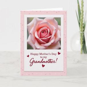 Rosa Rosen Oma Tag Karte