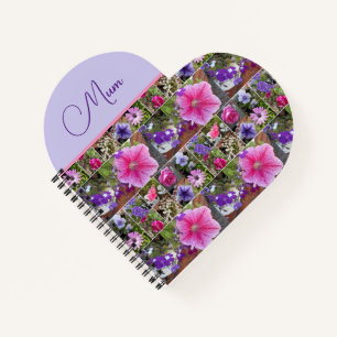 Rosa Rosen Penunia Gänseblümchen Blumen Floral Mut Notizbuch