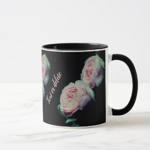 Rosa Rosen Personalisiert Tasse