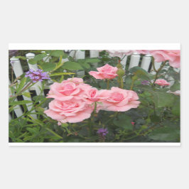 Rosa Rosen Rechteckkleber Rechteckiger Aufkleber
