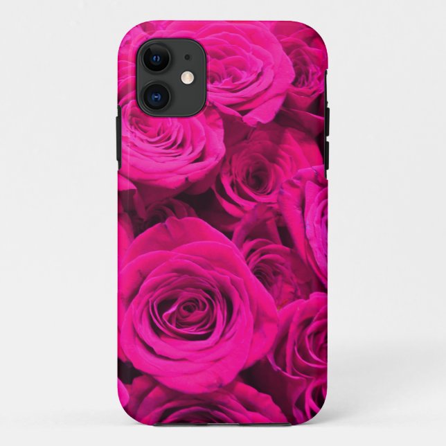 Rosa Rosen Rosa Blume Rosa Blütenbraun Case-Mate iPhone Hülle (Rückseite)