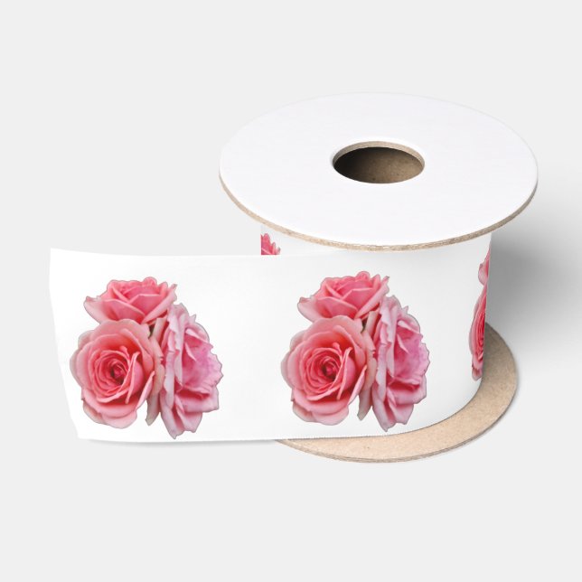 Rosa Rosen Satinband (Spule)