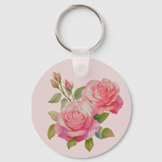 Rosa Rosen Schlüsselanhänger