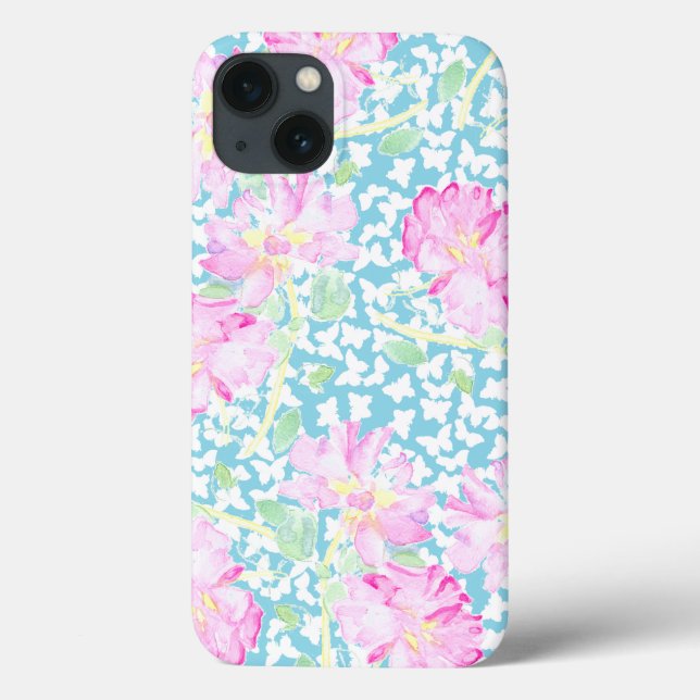 Rosa Rosen, Schmetterlinge Samsung Galaxy Hinweis  Case-Mate iPhone Hülle (Rückseite)