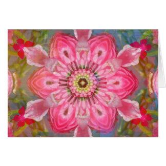 Rosa Rosen-SchmetterlingMandala