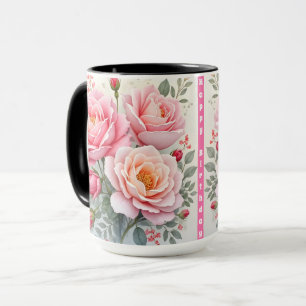 Rosa Rosen Schön Luxus Populäre Kollektion Tasse