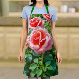 Rosa Rosen Schürze