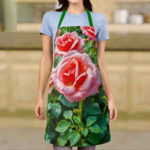 Rosa Rosen Schürze