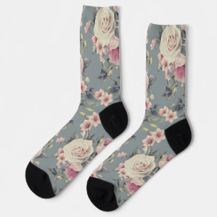 rosa Rosen Socken