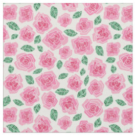 Rosa Rosen Stoff