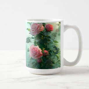Rosa Rosen - Tasse, Cup Kaffeetasse