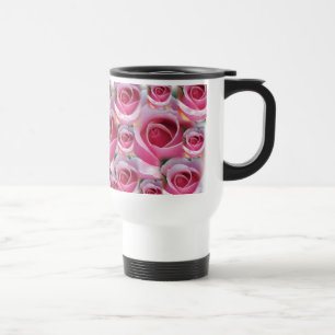 Rosa Rosen-Tasse Reisebecher