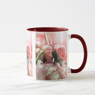 Rosa Rosen-Tasse Tasse